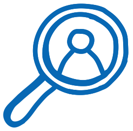 Hier wird das BEP-Lupen-Symbol abgebildet, wie es auch im Mini-BEP abgebildet ist. 